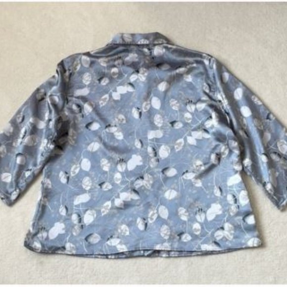 Gorgeous Satin Pyjama-Style Shirt - Picture 2 of 9